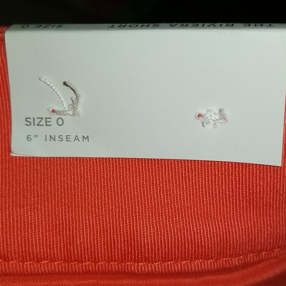 LOFT Riviera Short NWT in coral Sz:0 6"inseam - Picture 9 of 11